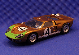 Slotcars66 Ford GT40 Mk2 1/32nd scale Scalextric slot car Le Mans 1966 #4    